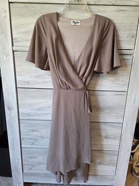 Show Me Your Mumu Sophia Wrap Midi Dress